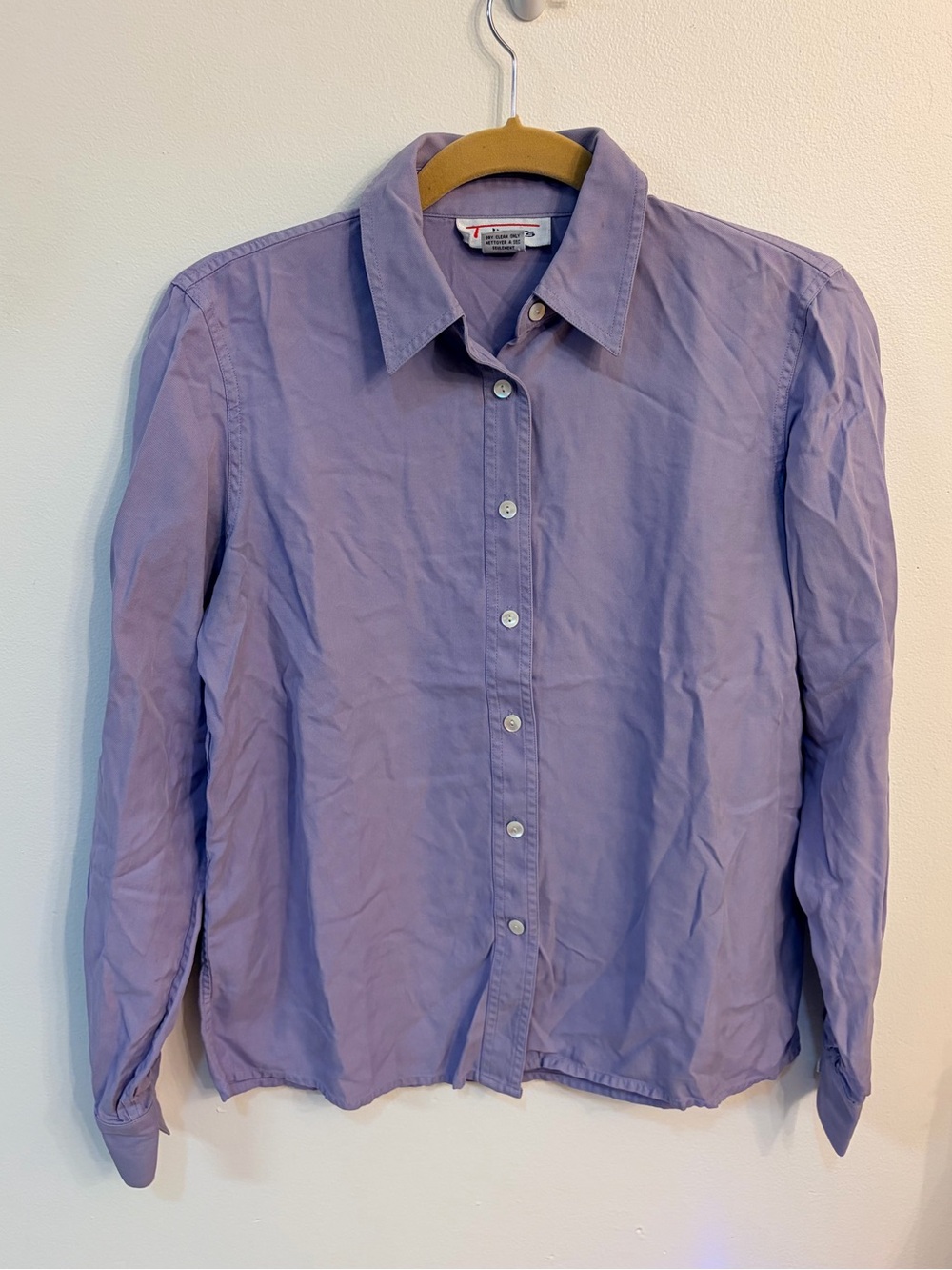 Vintage Talbots Lavender Button-Down Shirt